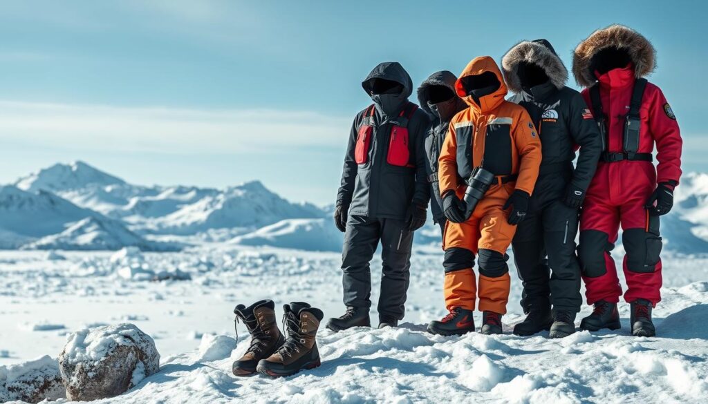 Equipamentos de frio extremo para expedições antárticas