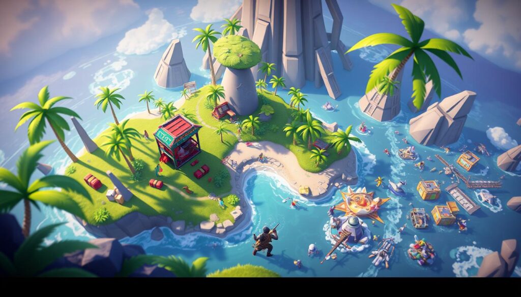 Estratégias de jogo em Island Royale