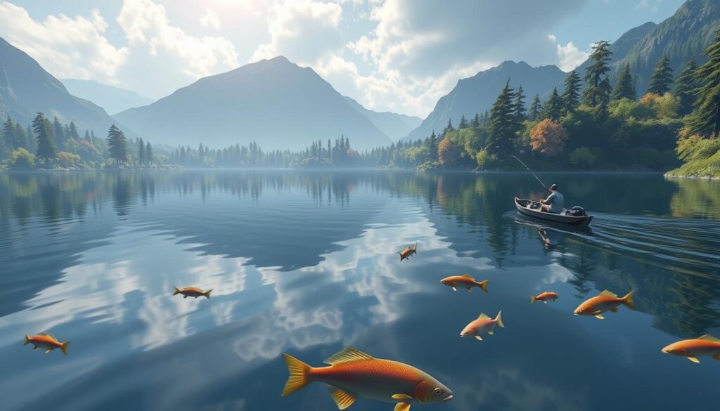 Pesca virtual no Ultimate Fishing Simulator