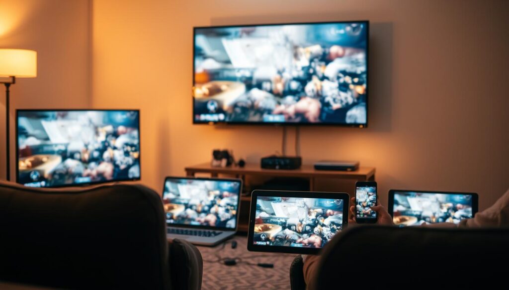 Assistir em vários dispositivos ao mesmo tempo